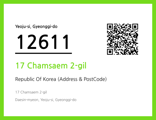 Address and Postal Code QR Code Image (CC BY 4.0)