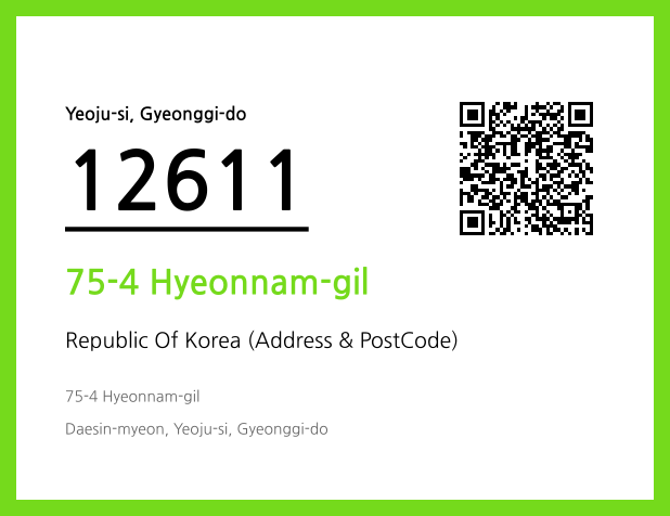 CC BY 4.0 Address and Postal Code QR Code Image (CC BY 4.0)