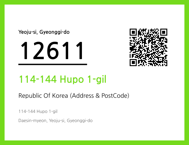 CC BY 4.0 Address and Postal Code QR Code Image (CC BY 4.0)