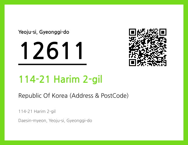 CC BY 4.0 Address and Postal Code QR Code Image (CC BY 4.0)