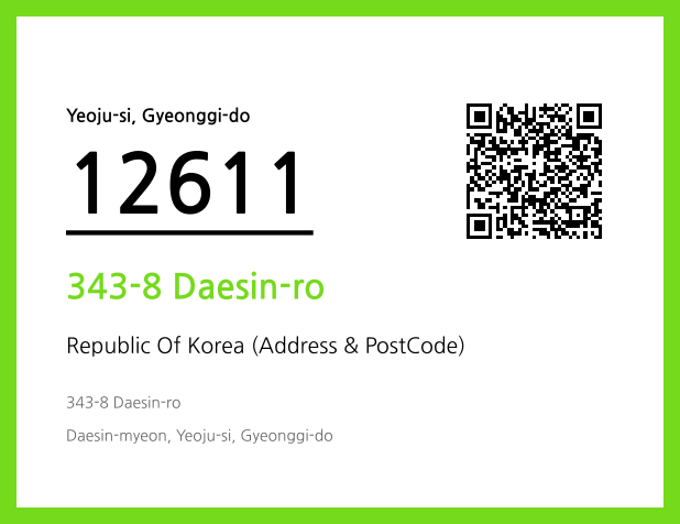 Address and Postal Code QR Code Image (CC BY 4.0)