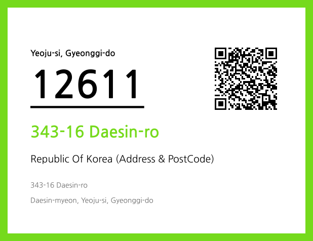 Address and Postal Code QR Code Image (CC BY 4.0)