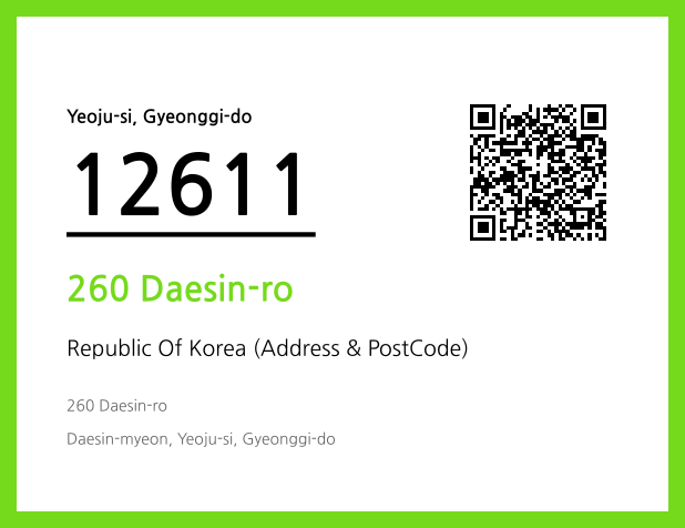 CC BY 4.0 Address and Postal Code QR Code Image (CC BY 4.0)