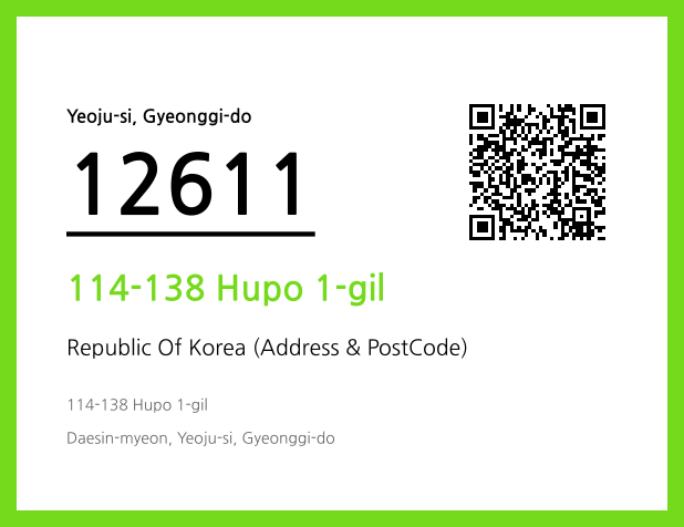 Address and Postal Code QR Code Image (CC BY 4.0)