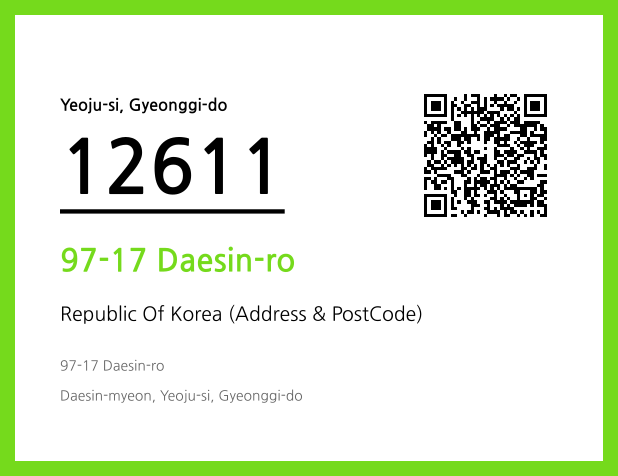 CC BY 4.0 Address and Postal Code QR Code Image (CC BY 4.0)