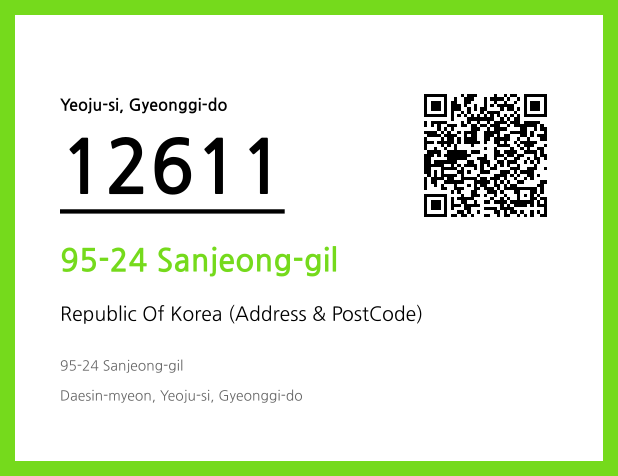 Address and Postal Code QR Code Image (CC BY 4.0)