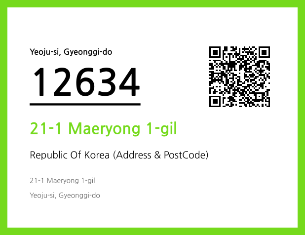 Address and Postal Code QR Code Image (CC BY 4.0)