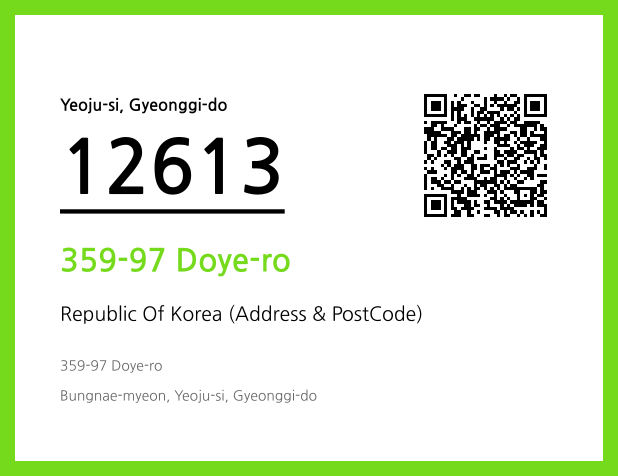 Address and Postal Code QR Code Image (CC BY 4.0)