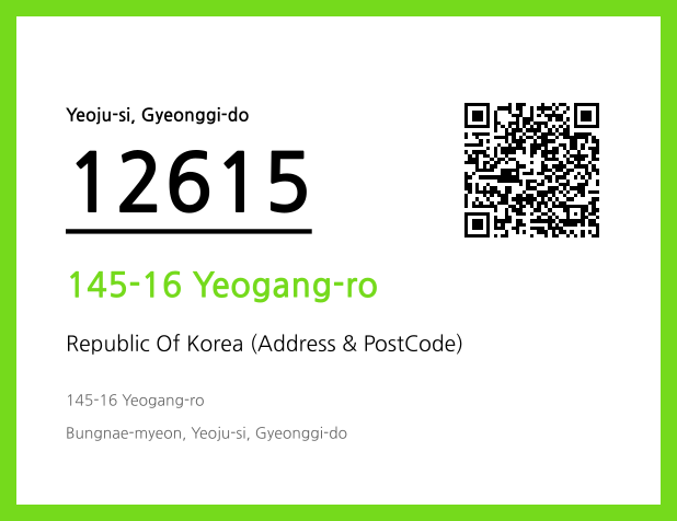 Address and Postal Code QR Code Image (CC BY 4.0)