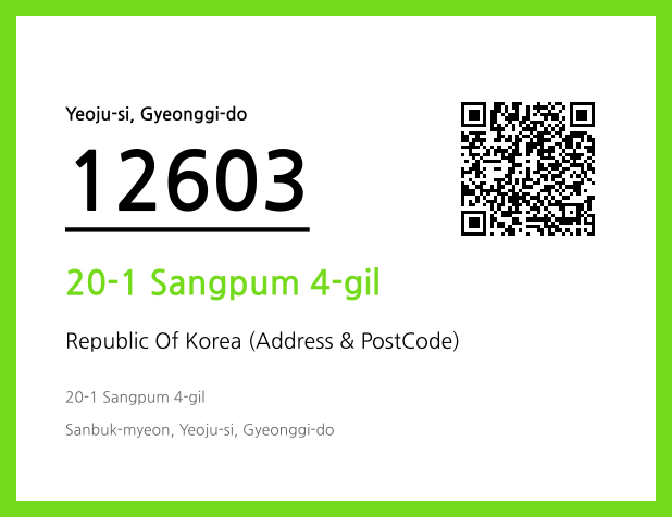 CC BY 4.0 Address and Postal Code QR Code Image (CC BY 4.0)