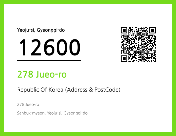 Address and Postal Code QR Code Image (CC BY 4.0)