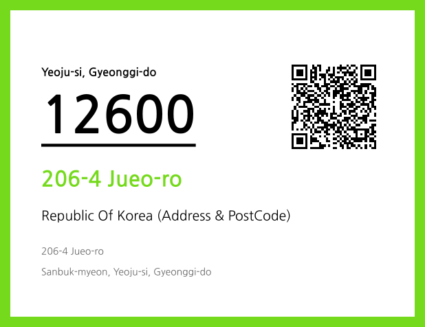 Address and Postal Code QR Code Image (CC BY 4.0)