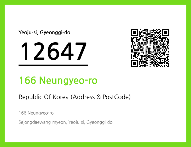 Address and Postal Code QR Code Image (CC BY 4.0)