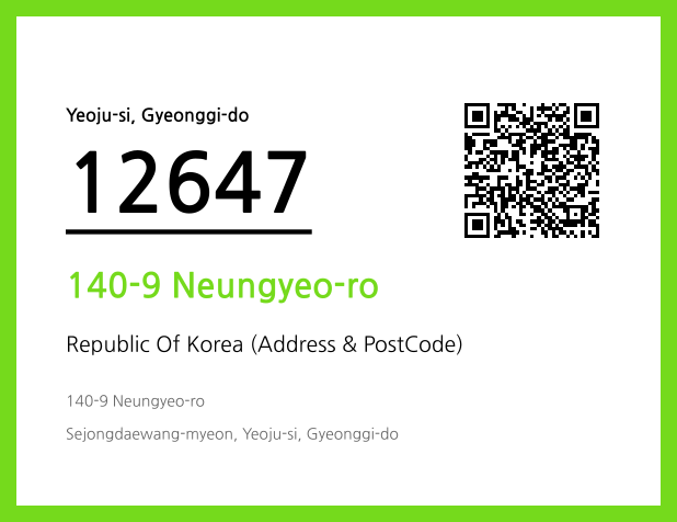 Address and Postal Code QR Code Image (CC BY 4.0)