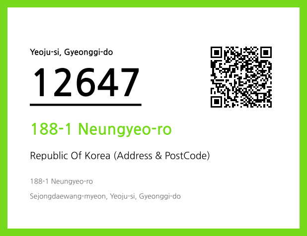 Address and Postal Code QR Code Image (CC BY 4.0)