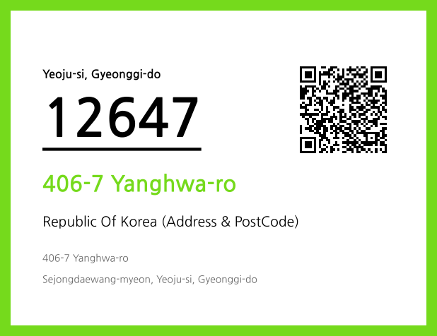Address and Postal Code QR Code Image (CC BY 4.0)