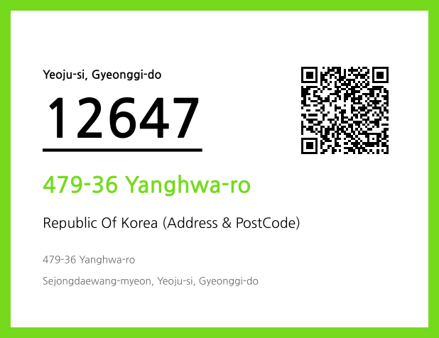 Address and Postal Code QR Code Image (CC BY 4.0)