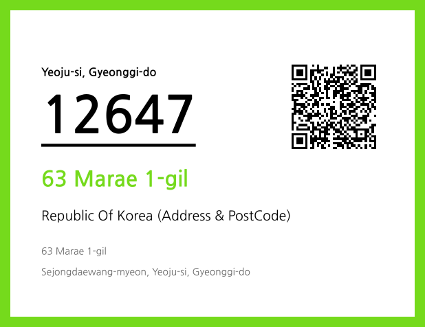 Address and Postal Code QR Code Image (CC BY 4.0)