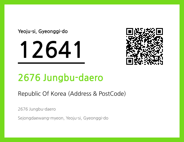 Address and Postal Code QR Code Image (CC BY 4.0)