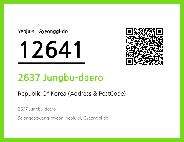Address and Postal Code QR Code Image (CC BY 4.0)