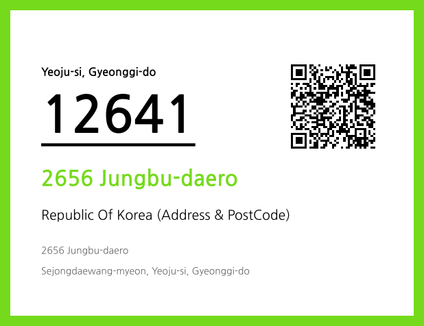 Address and Postal Code QR Code Image (CC BY 4.0)