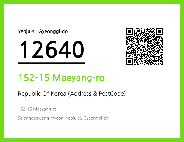 Address and Postal Code QR Code Image (CC BY 4.0)