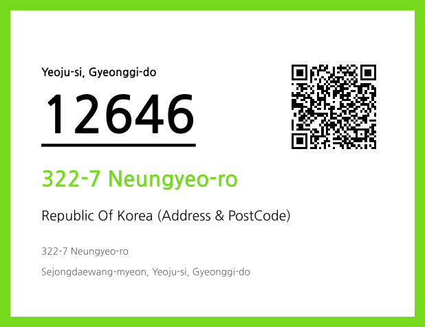 Address and Postal Code QR Code Image (CC BY 4.0)