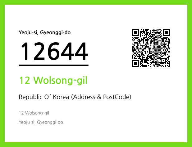 Address and Postal Code QR Code Image (CC BY 4.0)