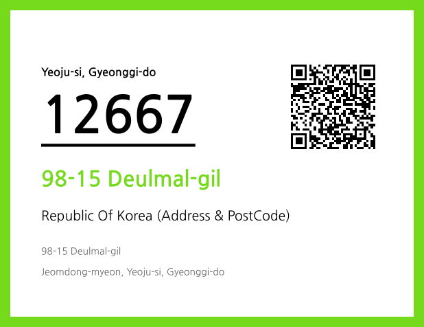 CC BY 4.0 Address and Postal Code QR Code Image (CC BY 4.0)