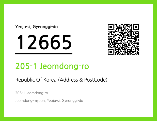 CC BY 4.0 Address and Postal Code QR Code Image (CC BY 4.0)