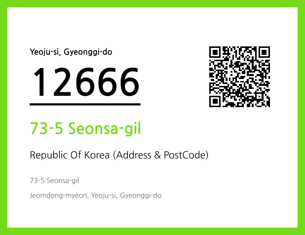 Address and Postal Code QR Code Image (CC BY 4.0)
