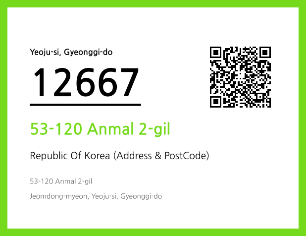 Address and Postal Code QR Code Image (CC BY 4.0)