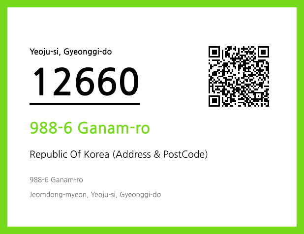 Address and Postal Code QR Code Image (CC BY 4.0)
