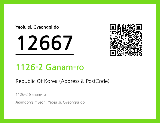 Address and Postal Code QR Code Image (CC BY 4.0)