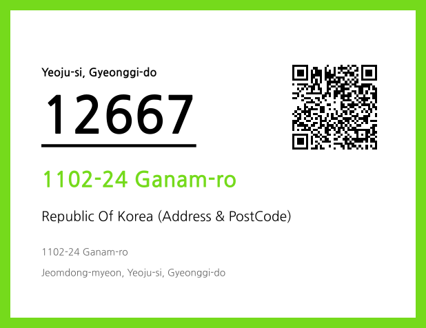 Address and Postal Code QR Code Image (CC BY 4.0)