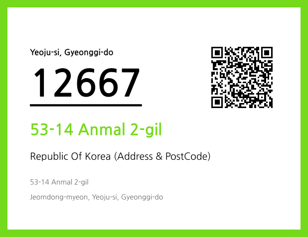 Address and Postal Code QR Code Image (CC BY 4.0)