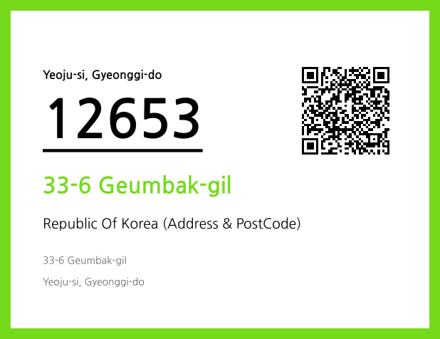 Address and Postal Code QR Code Image (CC BY 4.0)