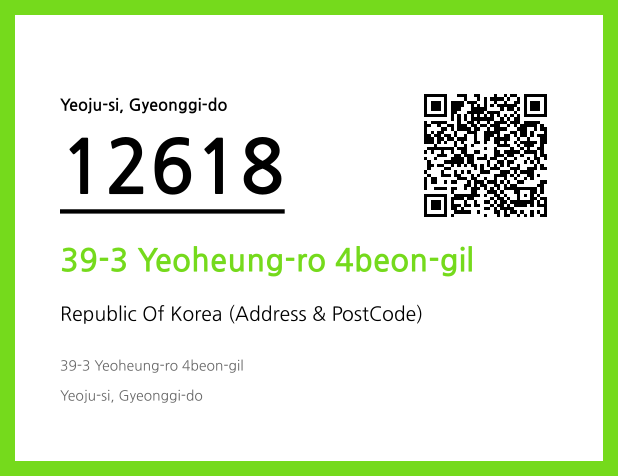 Address and Postal Code QR Code Image (CC BY 4.0)