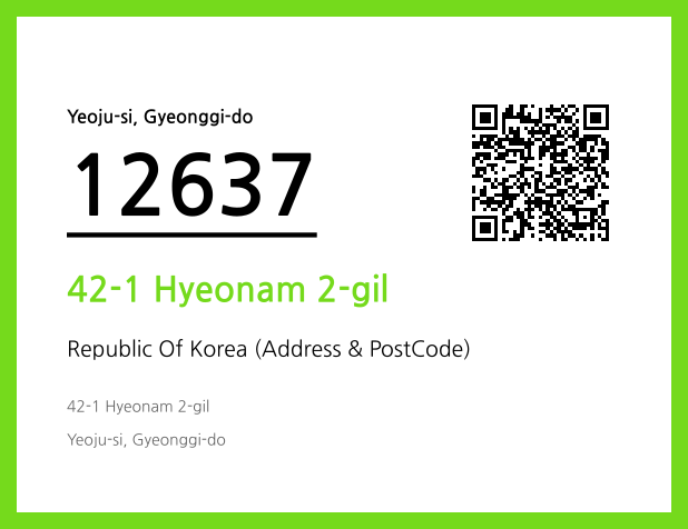 CC BY 4.0 Address and Postal Code QR Code Image (CC BY 4.0)
