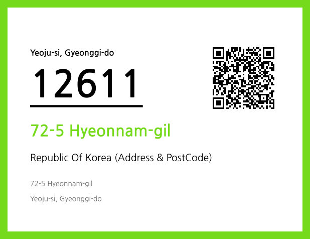 CC BY 4.0 Address and Postal Code QR Code Image (CC BY 4.0)