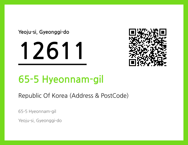 Address and Postal Code QR Code Image (CC BY 4.0)