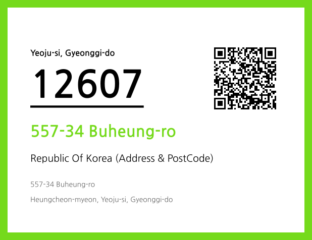 Address and Postal Code QR Code Image (CC BY 4.0)