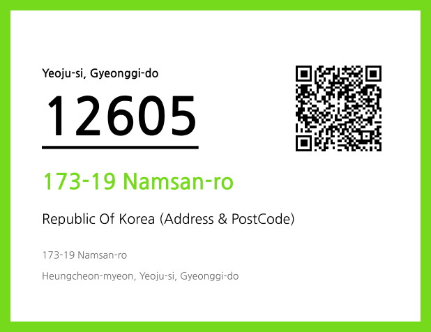 Address and Postal Code QR Code Image (CC BY 4.0)