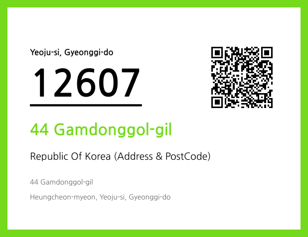 Address and Postal Code QR Code Image (CC BY 4.0)