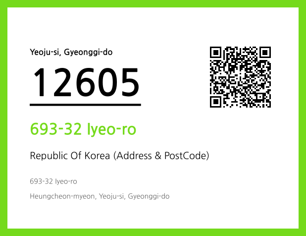 CC BY 4.0 Address and Postal Code QR Code Image (CC BY 4.0)