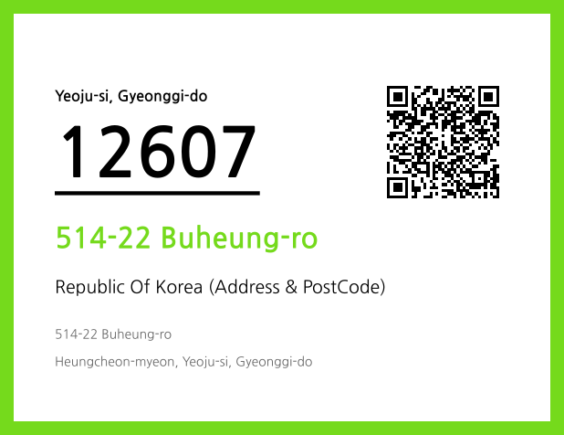 Address and Postal Code QR Code Image (CC BY 4.0)