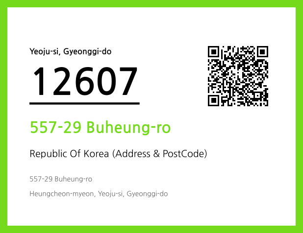 Address and Postal Code QR Code Image (CC BY 4.0)