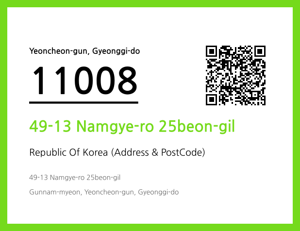 Address and Postal Code QR Code Image (CC BY 4.0)