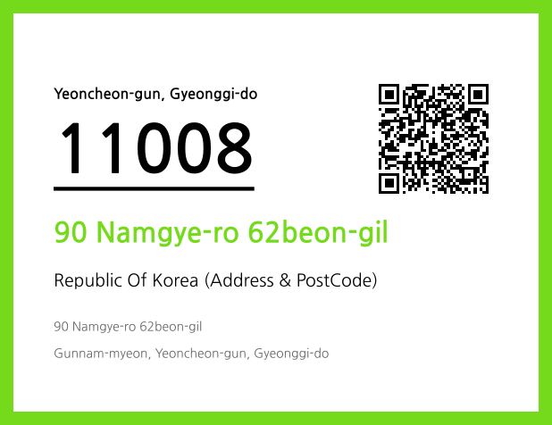 Address and Postal Code QR Code Image (CC BY 4.0)