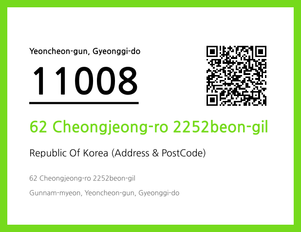 Address and Postal Code QR Code Image (CC BY 4.0)